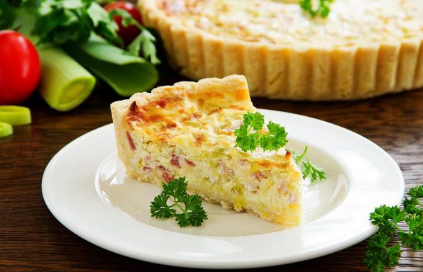 Quiche s pancetom i porilukom