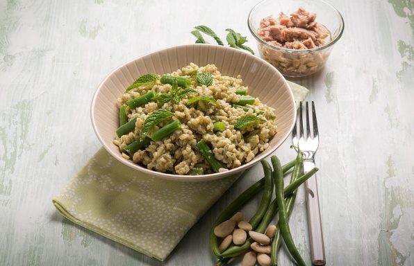 Hladna salata s rižom i mahunama